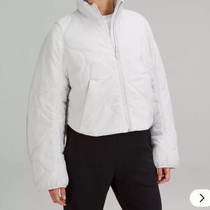 Lululemon light insulated quilted jacket in Vapor